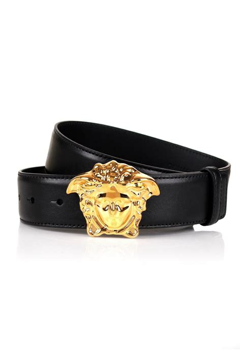 versace medusa head belt mens|versace medusa belt all black.